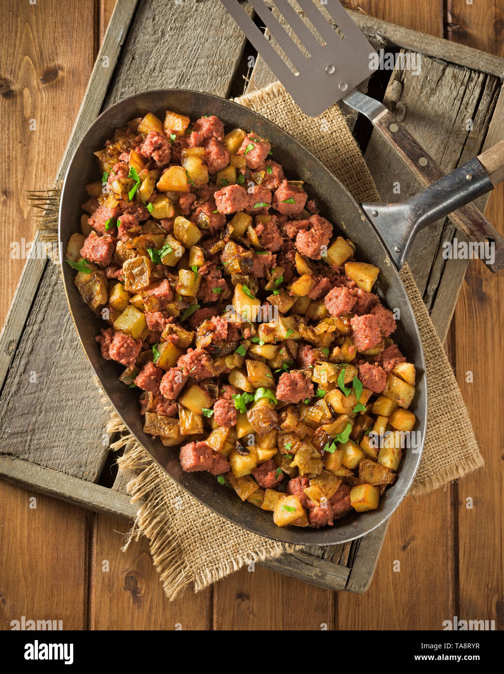 Corned beef Hash Stockfoto