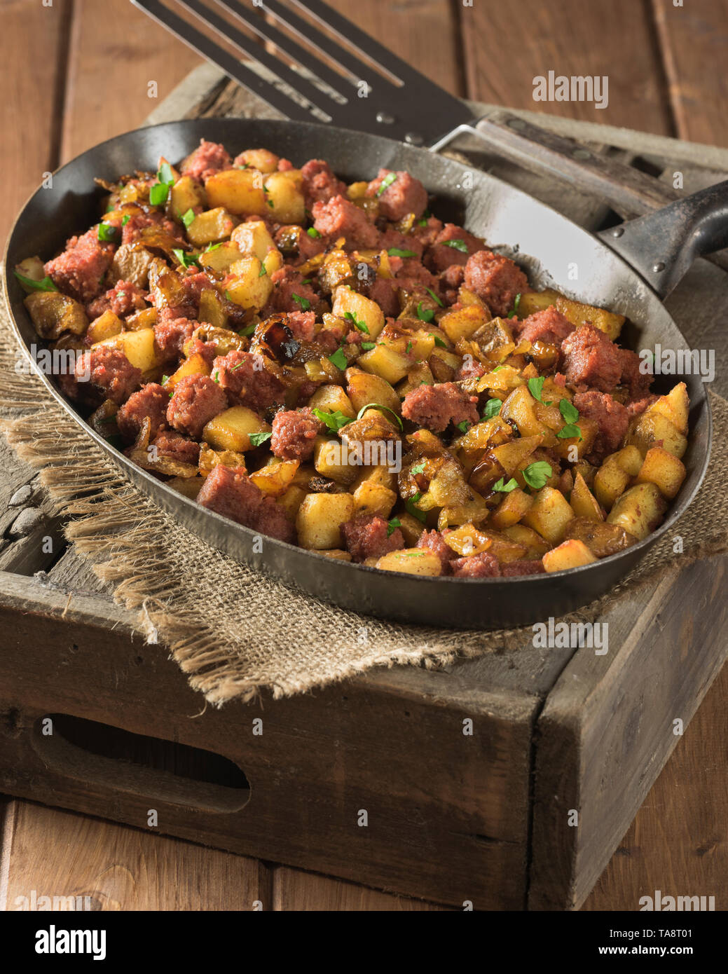 Corned beef Hash Stockfoto