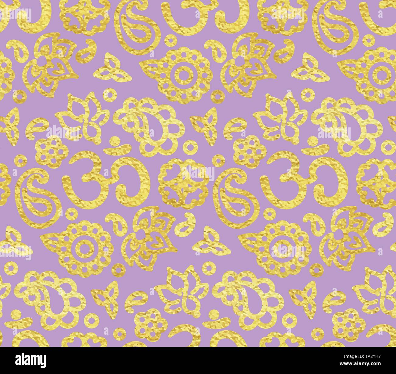 Seamless Royal Purple Violet Floral Stockfotos Und Bilder Kaufen Alamy