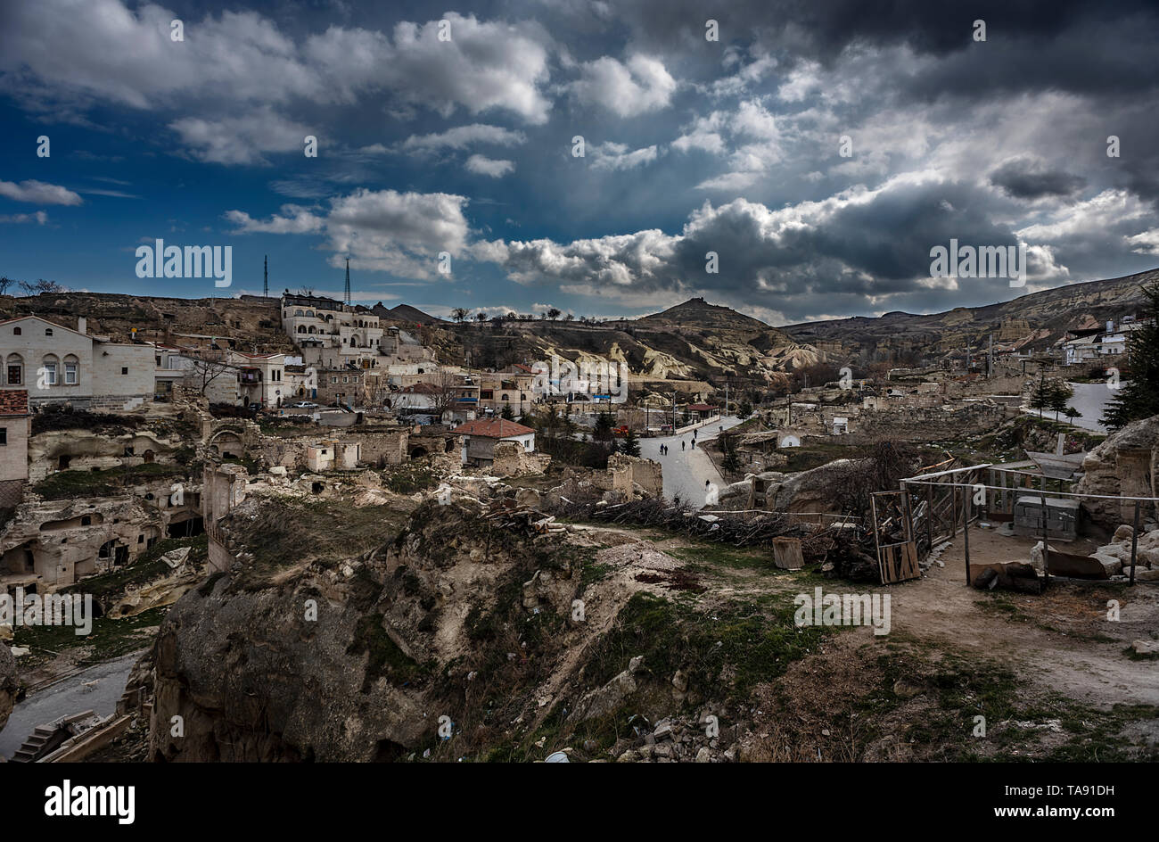Urgup Nevsehir Sinasos (Mustafa Pascha) Dorf Stockfoto