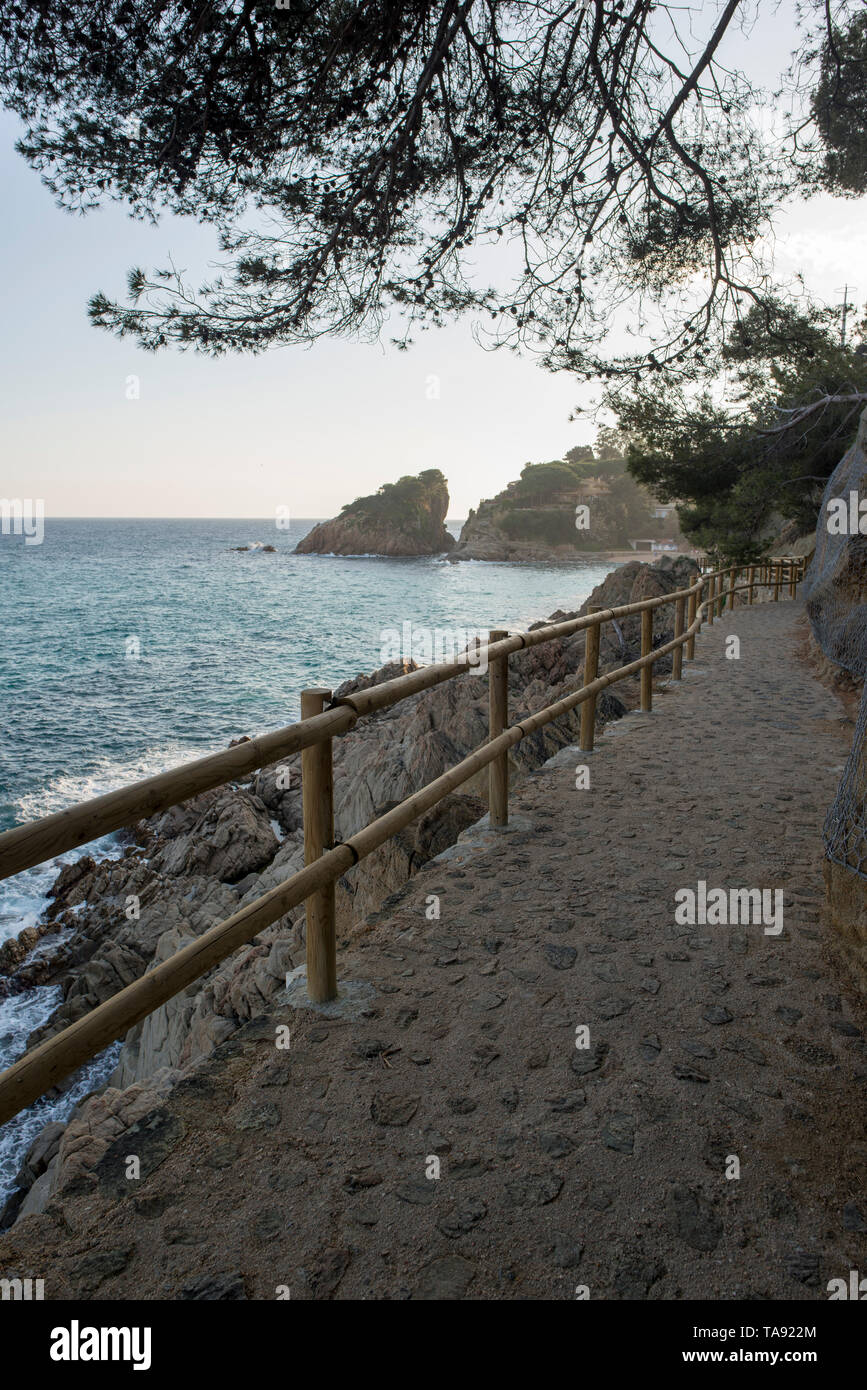 Cala de Sant Francesc in Blanes, Costa Brava, Spanien Stockfoto