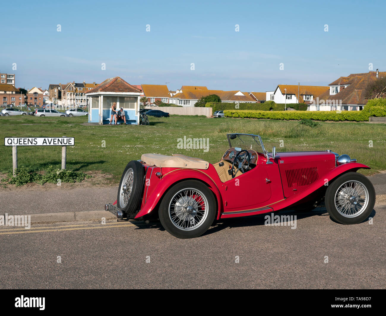 MG TC Sportwagen aus den 30er Jahren Stockfoto