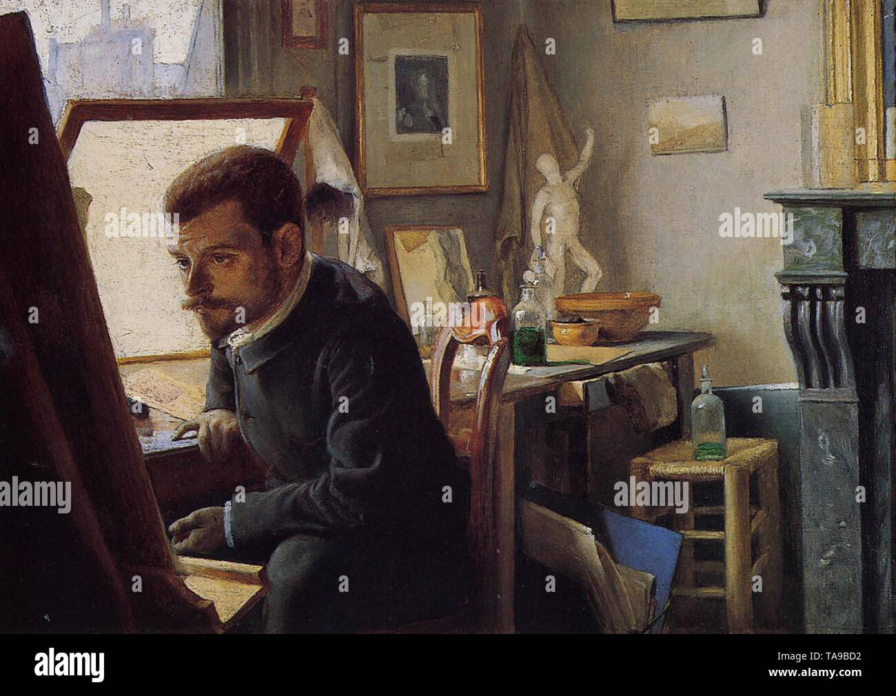 Félix Vallotton - Felix jasinski seine printmaking Studio 1887 Stockfoto