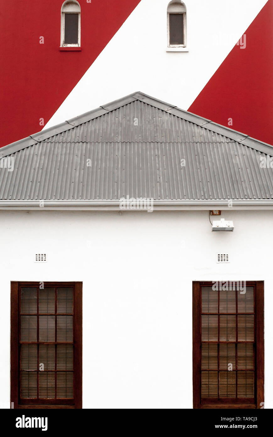 Der Leuchtturm in Greenpoint (Mouille Point), Kapstadt, Südafrika Stockfoto
