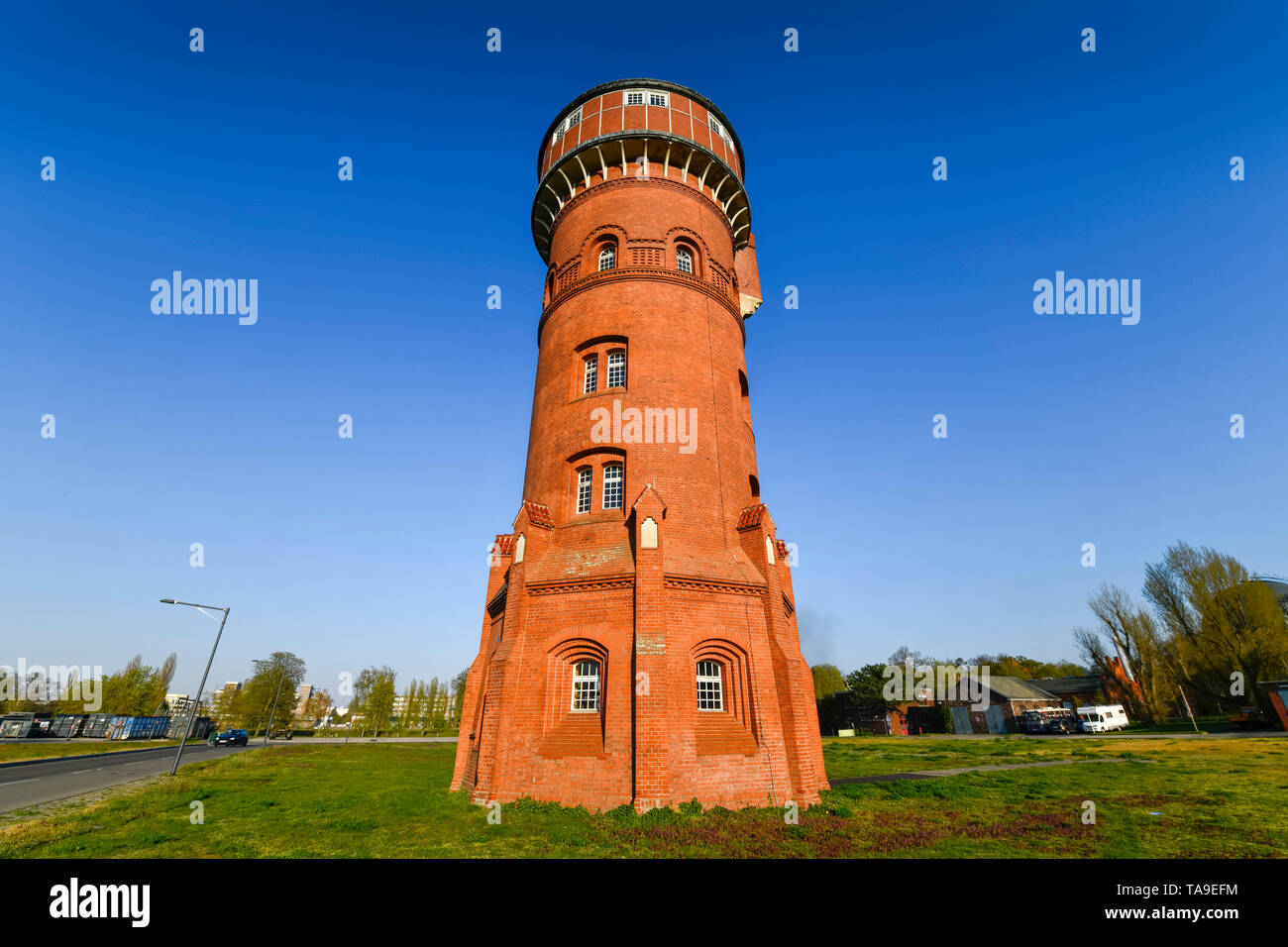 Alten Wasserturm, der Marien Park, Lankwitzer Straße, der Marien Dorf, Temple Court schöne Berg, Berlin, Deutschland, Alter Wasserturm, Marienpark, Lankwi Stockfoto