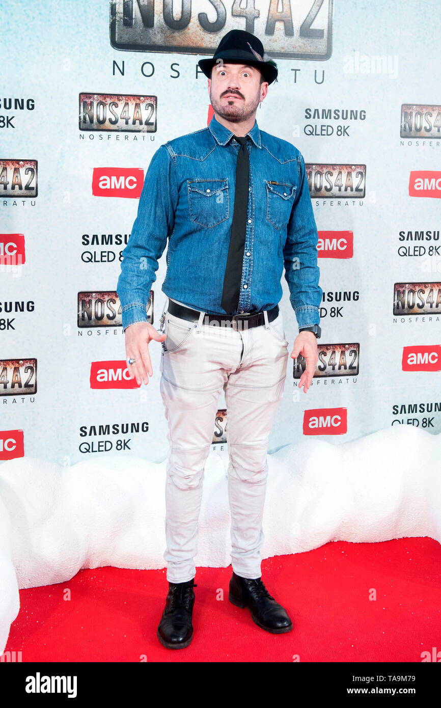 Alex O'Dogherty bei der Premiere der AMC-TV-Serie "NOS4A2 - Nosferatu' an der Cine Capitol. Madrid, 21.05.2019 | Verwendung weltweit Stockfoto