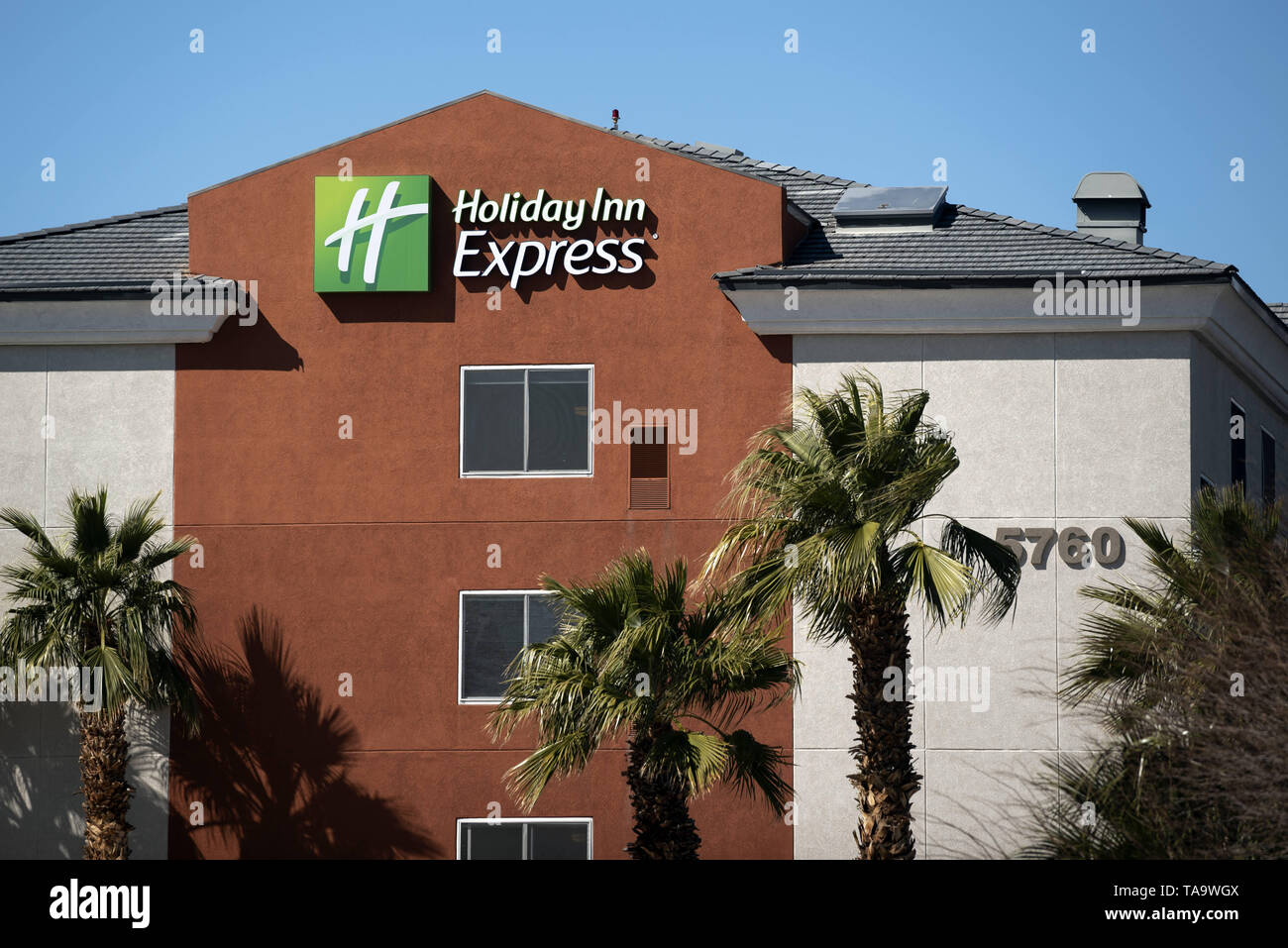 Las Vegas, Nevada, USA. 15 Mär, 2019. Holiday Inn Express Logo im Hotel in Las Vegas, Nevada gesehen. Credit: Ronen Tivony/SOPA Images/ZUMA Draht/Alamy leben Nachrichten Stockfoto