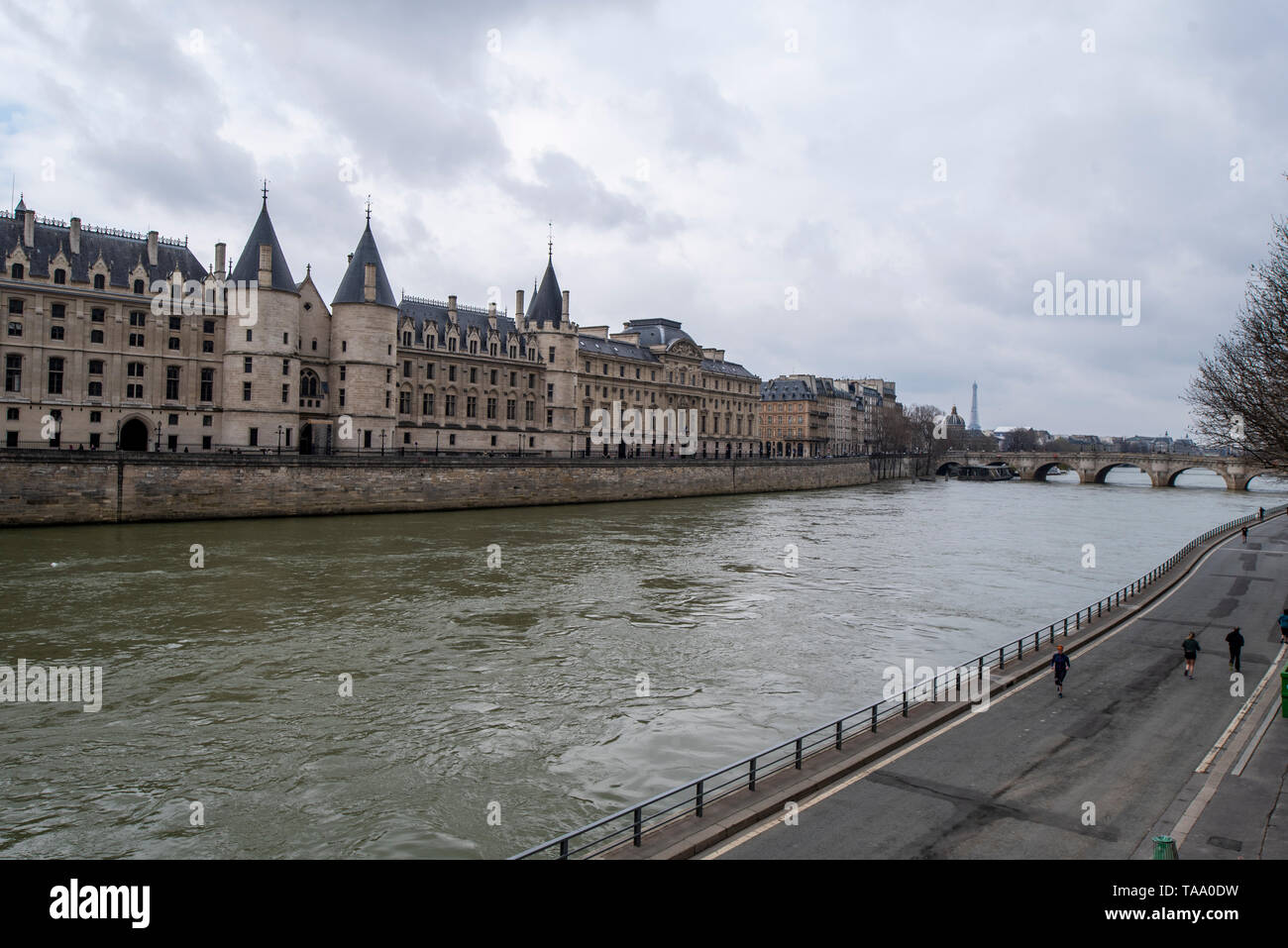 Frankreich, Paris - 1. April 2018: Palais de la Cité Stockfoto