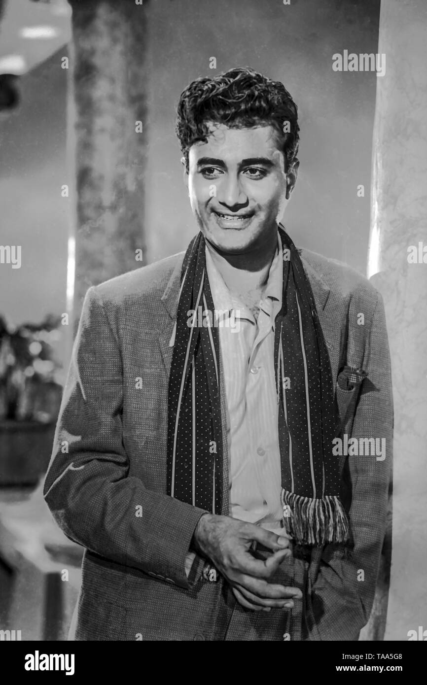 Dev Anand , indischer Bollywood-Filmschauspieler, Indien, Asien, 1954, alter Jahrgang 1900er Stockfoto