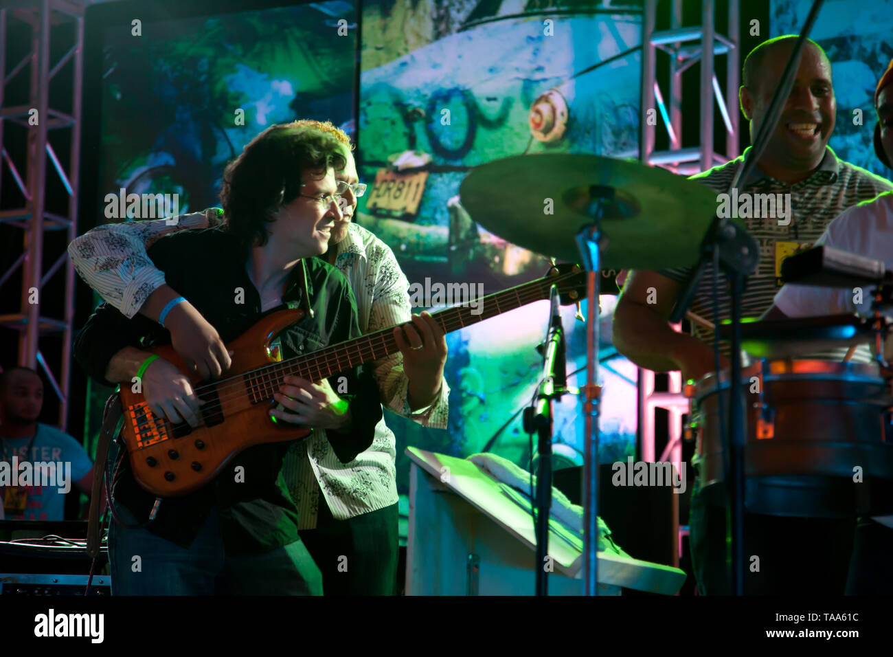 Musiker auf der Bühne am DR Jazz Festival Stockfoto