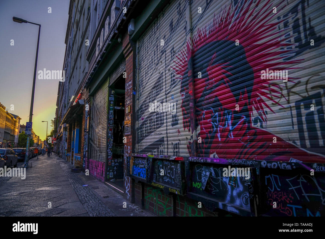 Berlin Kreuzberg Oranienstr Stockfoto