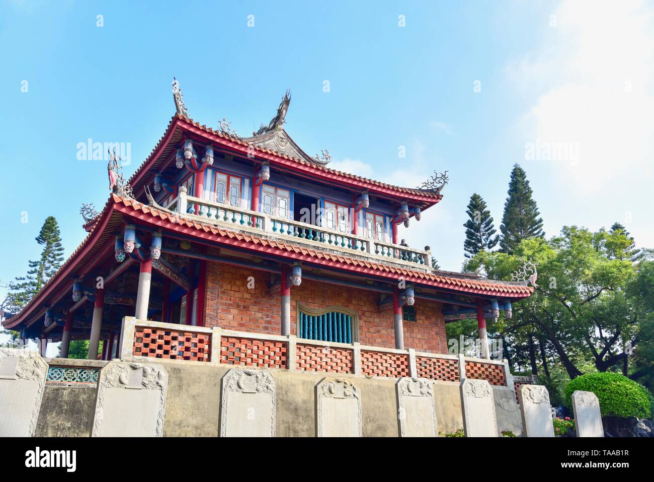 Historische Struktur der Chihkan Tower oder Fort Provintia in Tainan Stockfoto