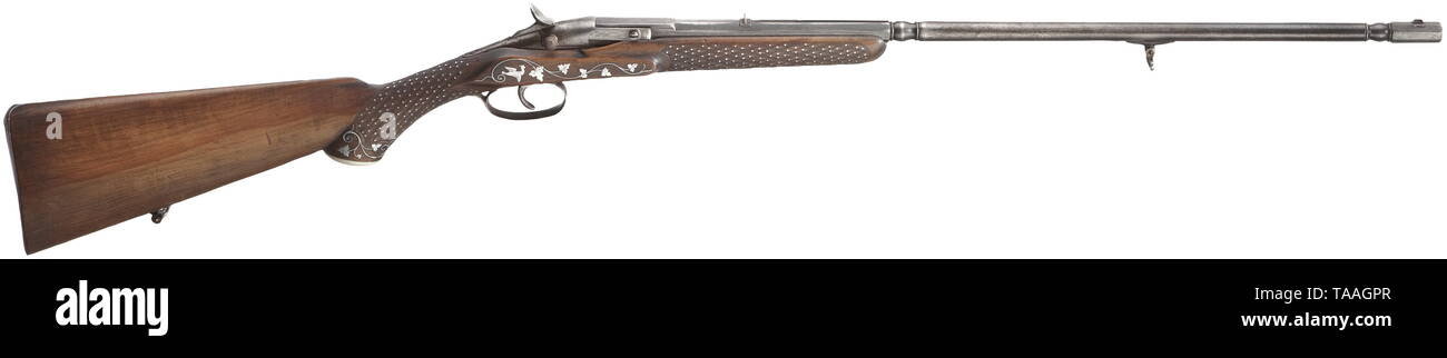 Die langen Arme, moderne Anlagen, Flobert Gewehr, Kaliber 9 mm Flobert, Nummer 4608, Additional-Rights - Clearance-Info - Not-Available Stockfoto