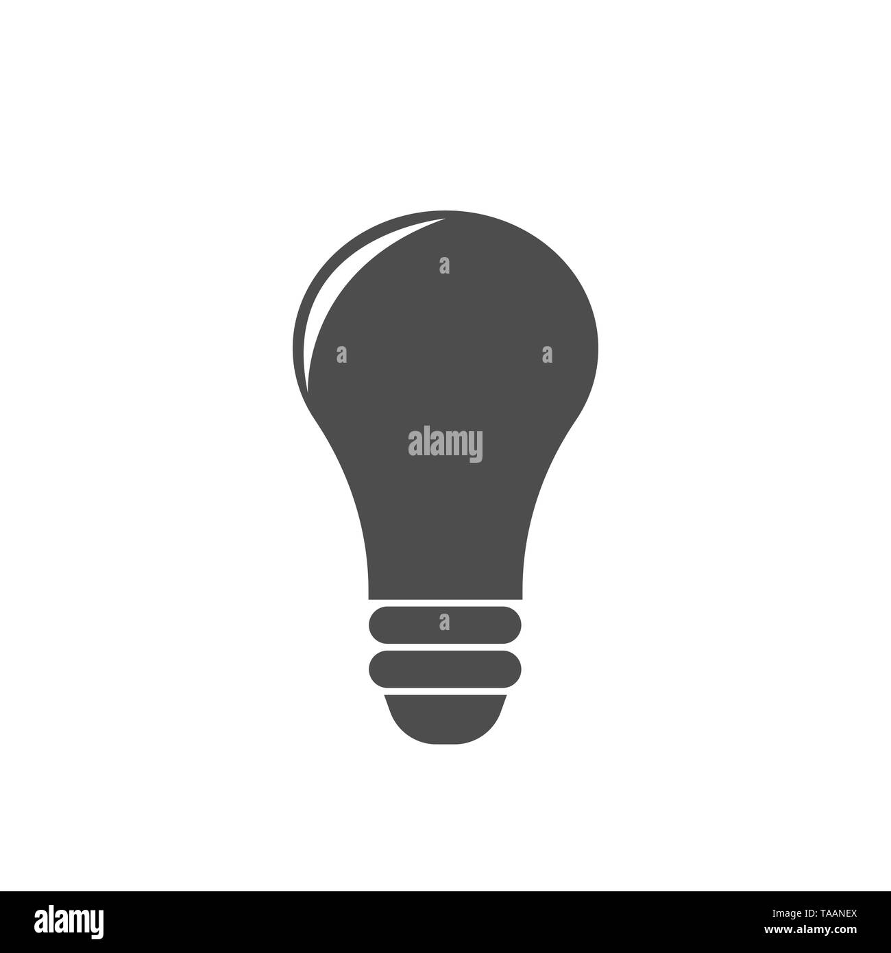 Glühlampe Symbol. Idee, Konzept, Vektor, Abbildung Stock Vektor