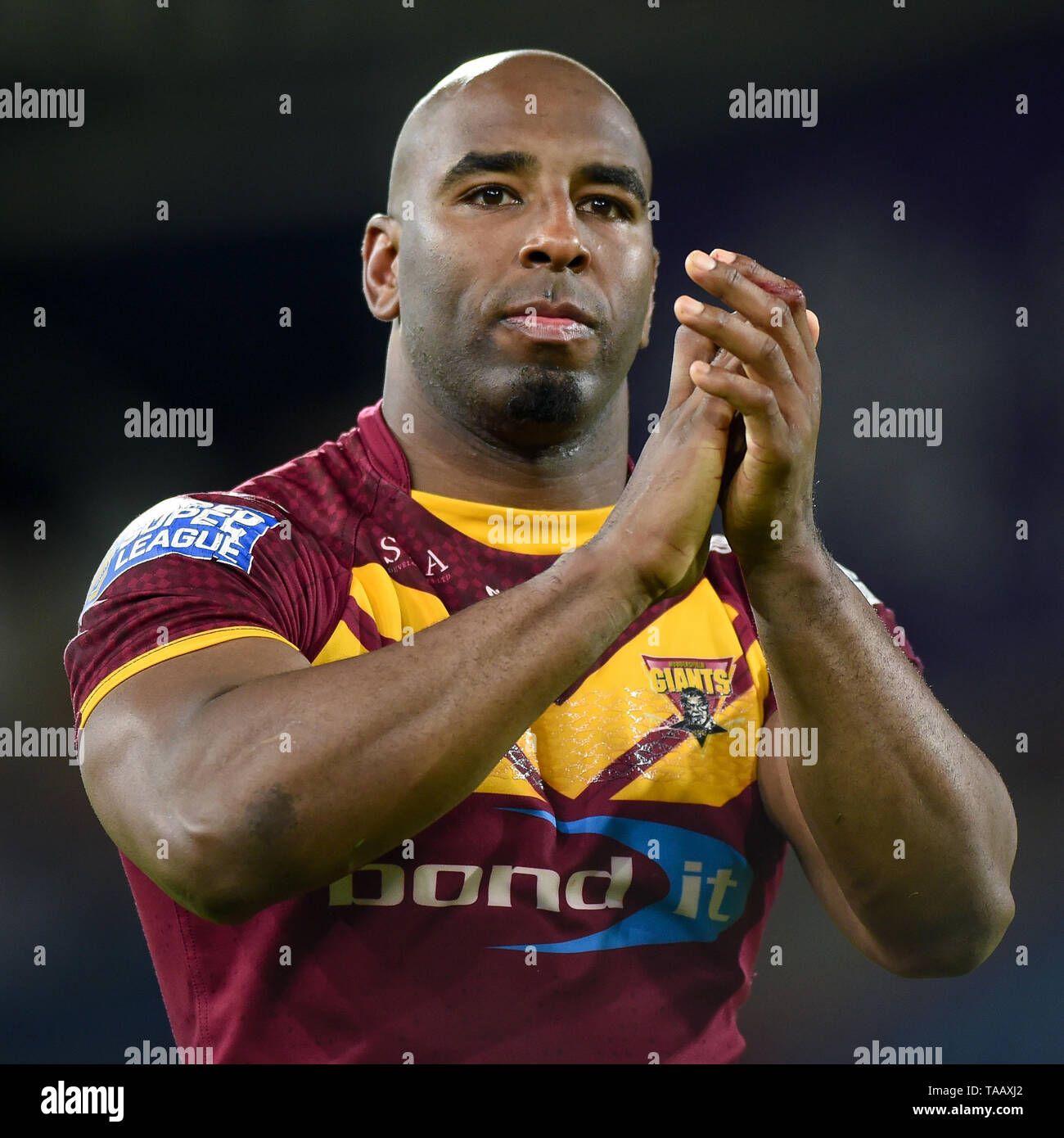 Huddersfield, Großbritannien, 17. 5. 2019. 17. Mai 2019. John Smiths Stadion, Huddersfield, England; Rugby League Betfred Super League, Huddersfield Riesen vs Hull Kingston Rovers; Michael Lawrence von Huddersfield Riesen. Dean Williams/RugbyPixUK Stockfoto