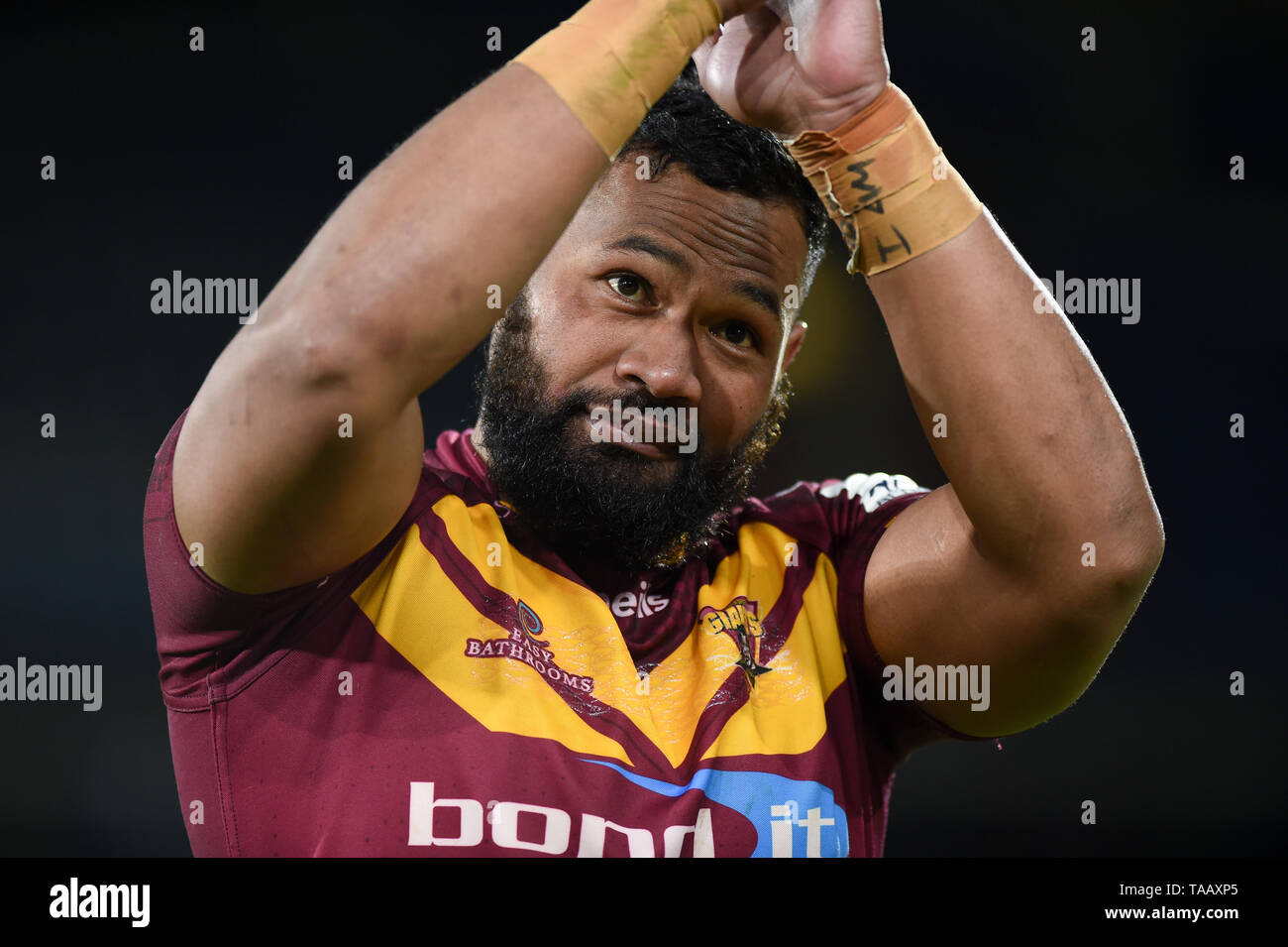 Huddersfield, Großbritannien, 17. 5. 2019. 17. Mai 2019. John Smiths Stadion, Huddersfield, England; Rugby League Betfred Super League, Huddersfield Riesen vs Hull Kingston Rovers; Ukuma Ta'ai von Huddersfield Riesen Dean Williams/RugbyPixUK Stockfoto