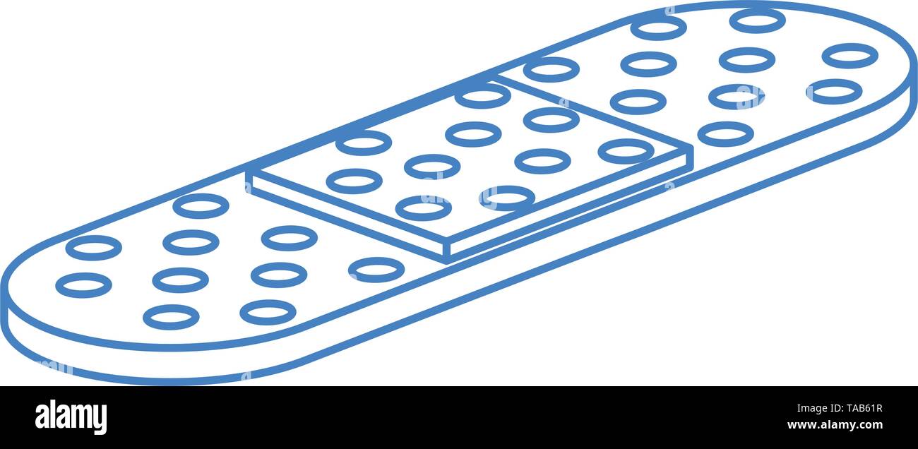 Heilung Bandagen isolierte Symbol Stock Vektor