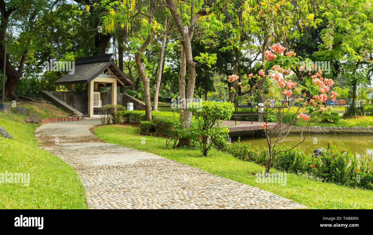 Japanischer Garten in Rizal Luneta Park, Manila, Philippinen Stockfoto