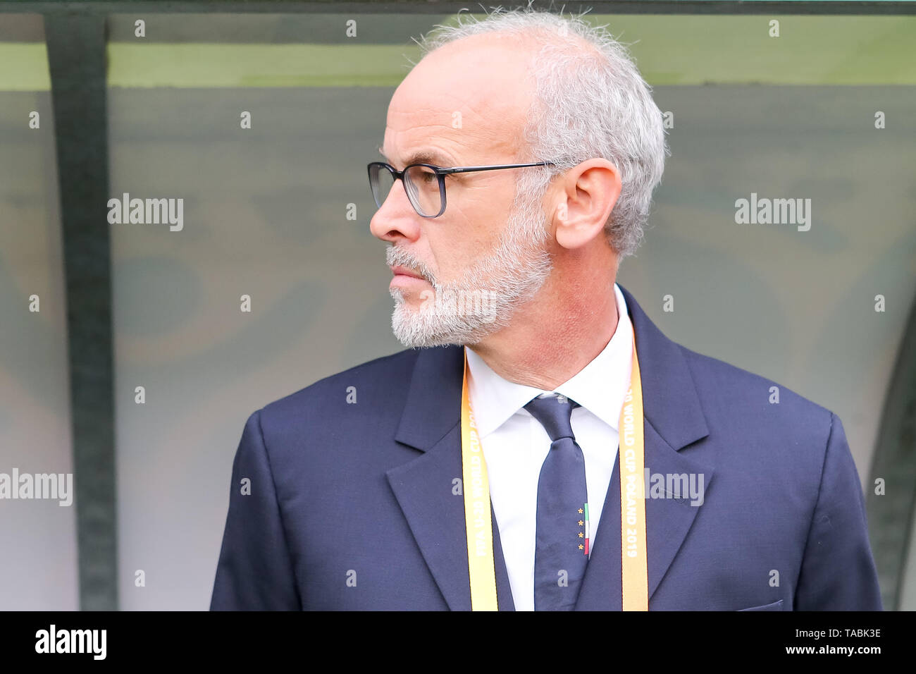 Gdynia, Polen, 23.Mai, 2019, Paolo Nicolato (Coach) während dem Spiel Mexiko v Italien - FIFA U-20 WM Polen 2019, Gdynia, Polen, Kredit: Tomasz Zasinski/Alamy leben Nachrichten Stockfoto