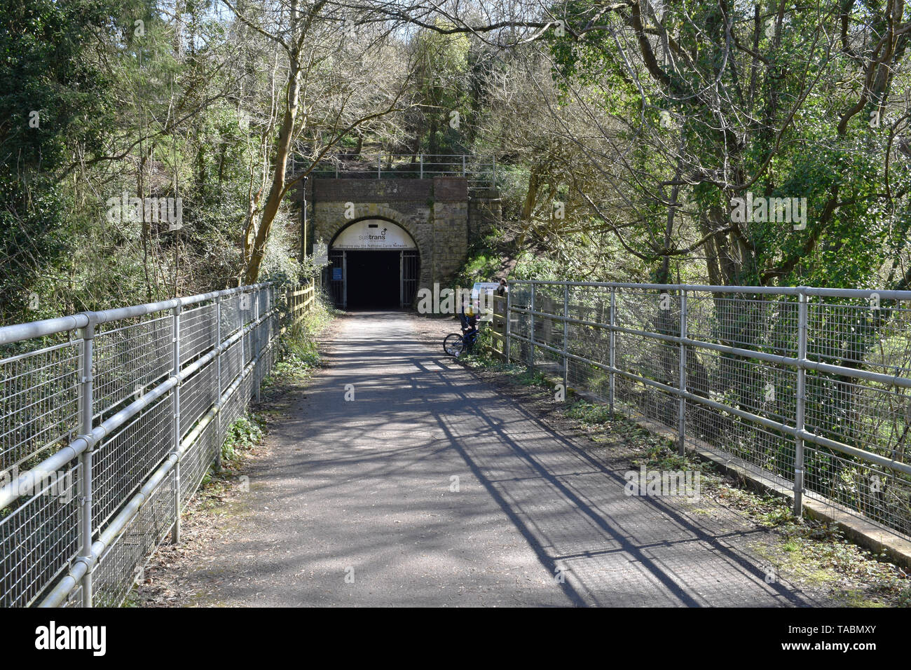 Combe Down Tunnel auf der jetzt verstorbene Somerset und Dorset Eisenbahn im Bad. Stockfoto