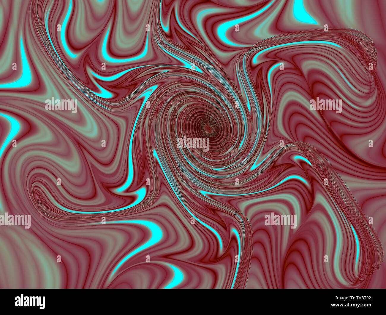 Abstrakte blass fraktale Spirale - digital erzeugte Bild Stockfoto