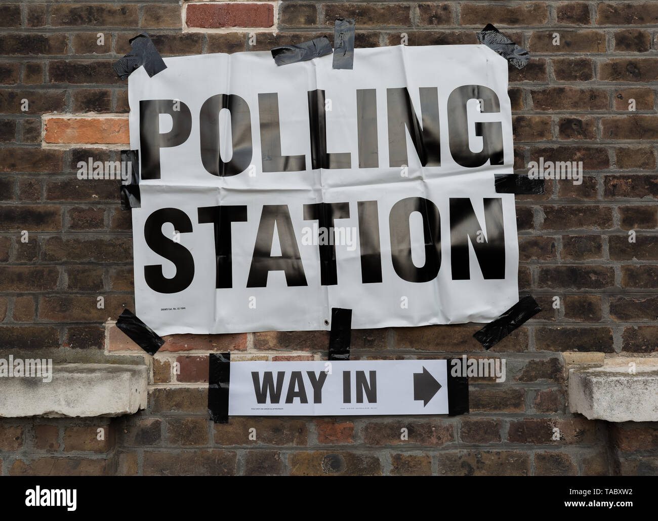 London, Großbritannien. 23 Mai, 2019. Europawahlen Wahltag in Greenwich, South East London. Credit: Guy Corbishley/Alamy leben Nachrichten Stockfoto