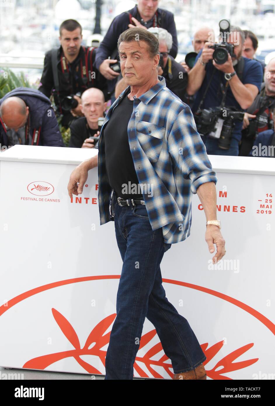 Cannes, Frankreich. 24. Mai, 2019. Sylvester Stallone, 2019 Cannes Stockfoto