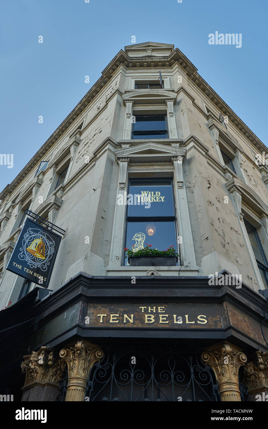 Die zehn Glocken pub Spitalfields Stockfoto