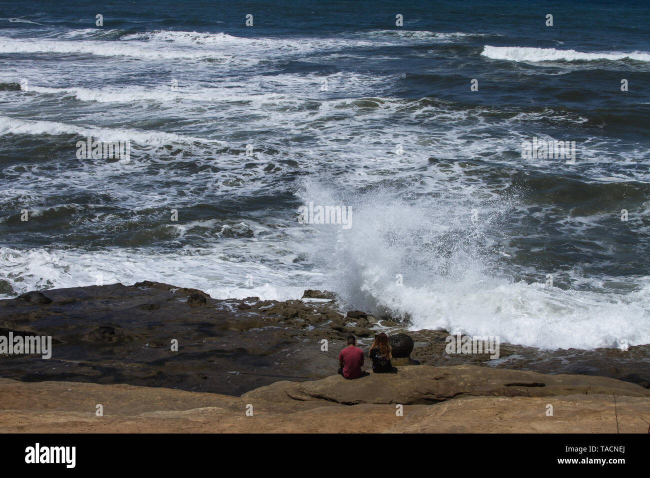 Ich schießen diese Bilder in San Diego Ca auf einer Feder am Nachmittag einen der beliebtesten Strände in Südkalifornien sein ein Ort sehen müssen. Stockfoto