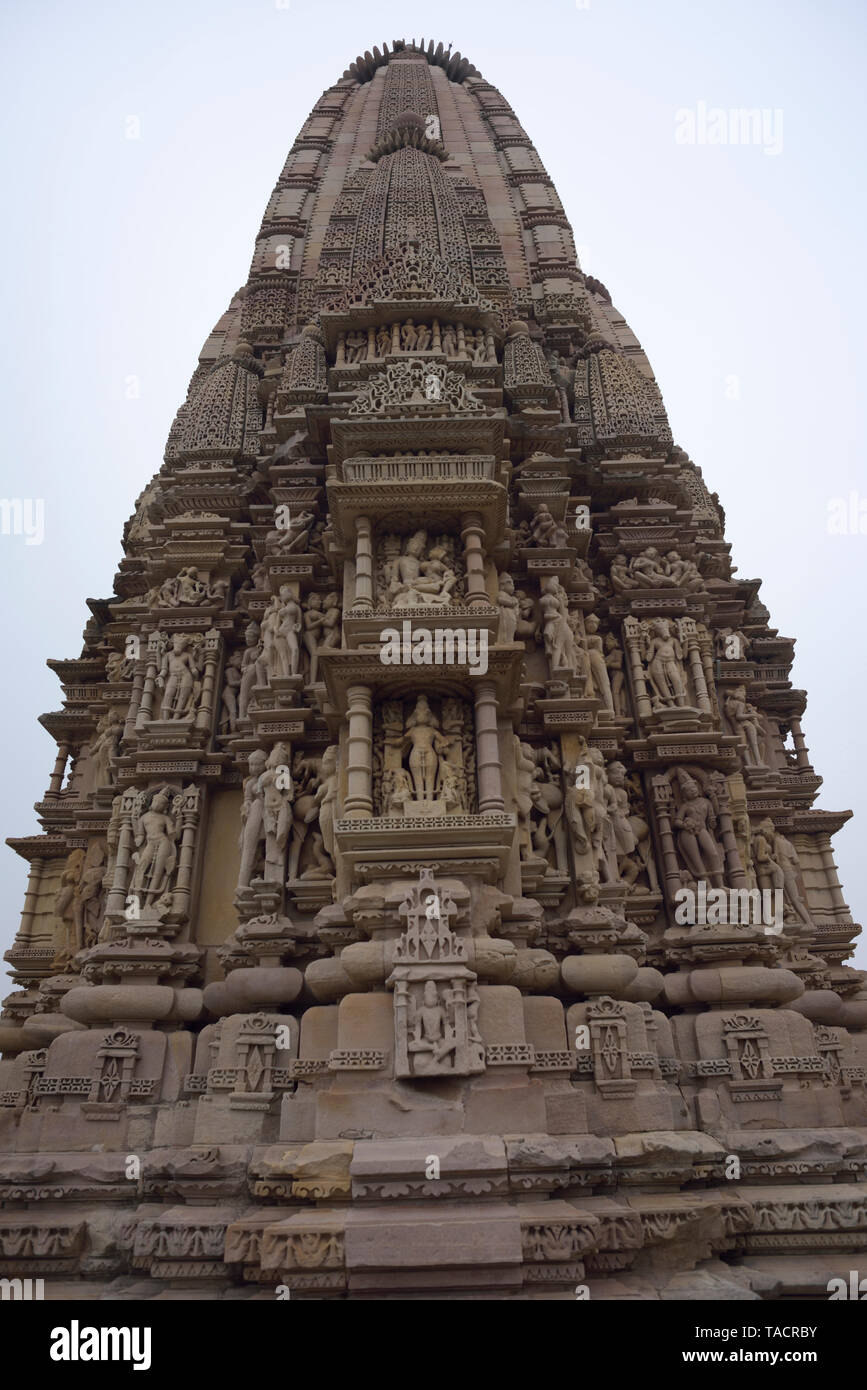 Javari Tempel, Khajuraho, Madhya Pradesh, Indien, Asien Stockfoto