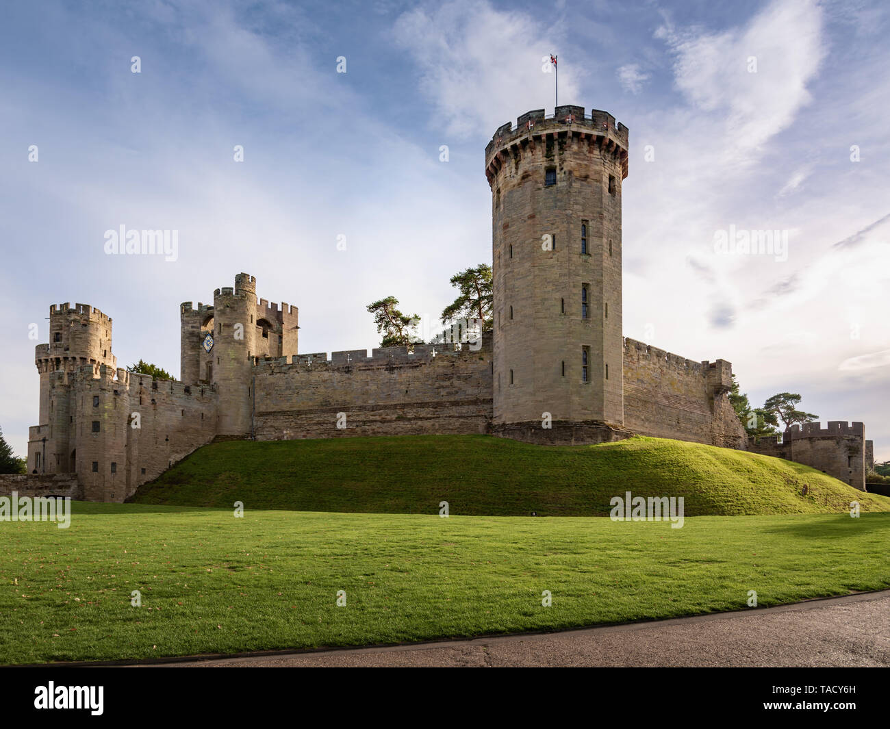 Warwick Castle, Warwick, Großbritannien Stockfoto