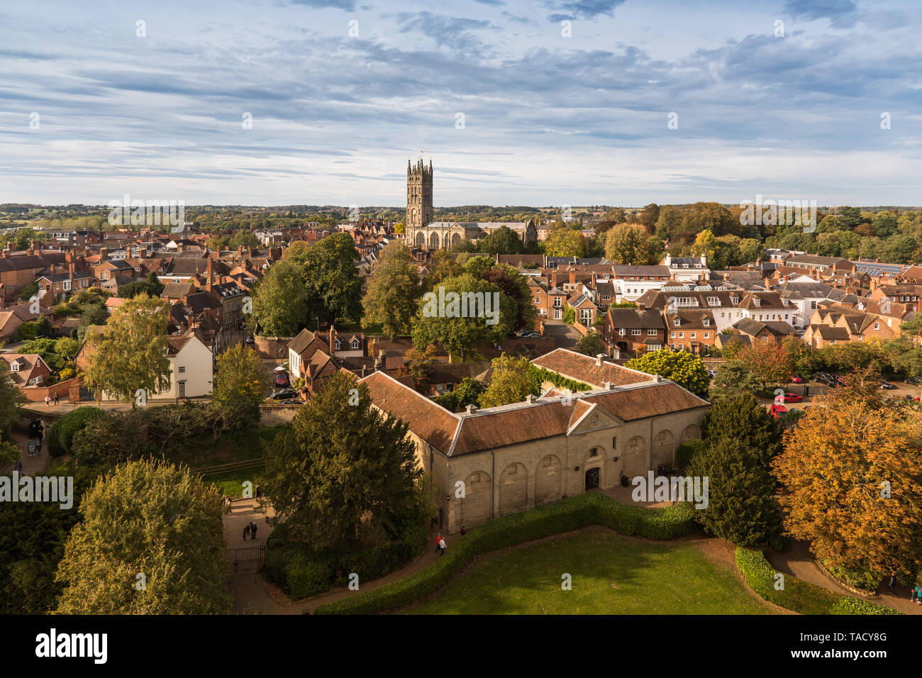 St Mary's Church, Warwick, Großbritannien Stockfoto