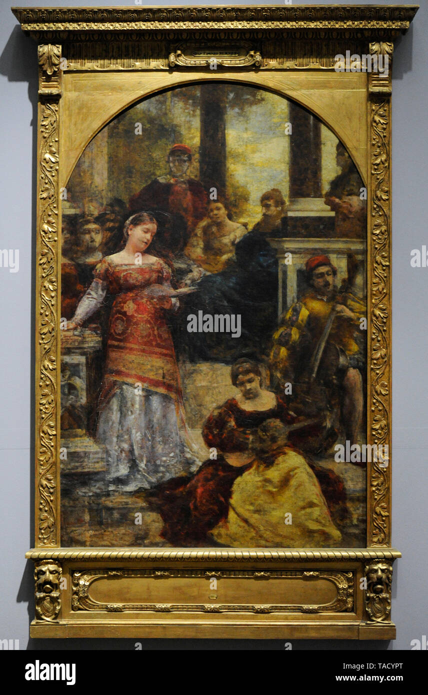 Aleksander Gierymski (1850-1901). Polnische Maler. Italienische Siesta, nach 1876. National Museum. Warschau. Polen. Stockfoto