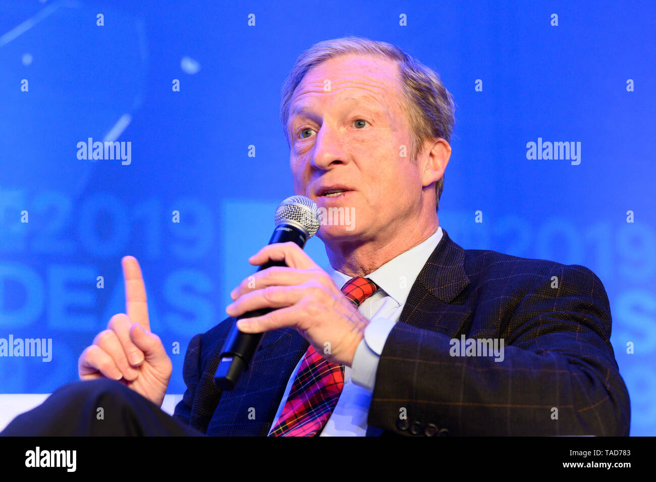 Tom Steyer, Gründer, NextGen Amerika, sprechen am Zentrum für amerikanischen Fortschritt CAP 2019 Ideen Konferenz. Stockfoto