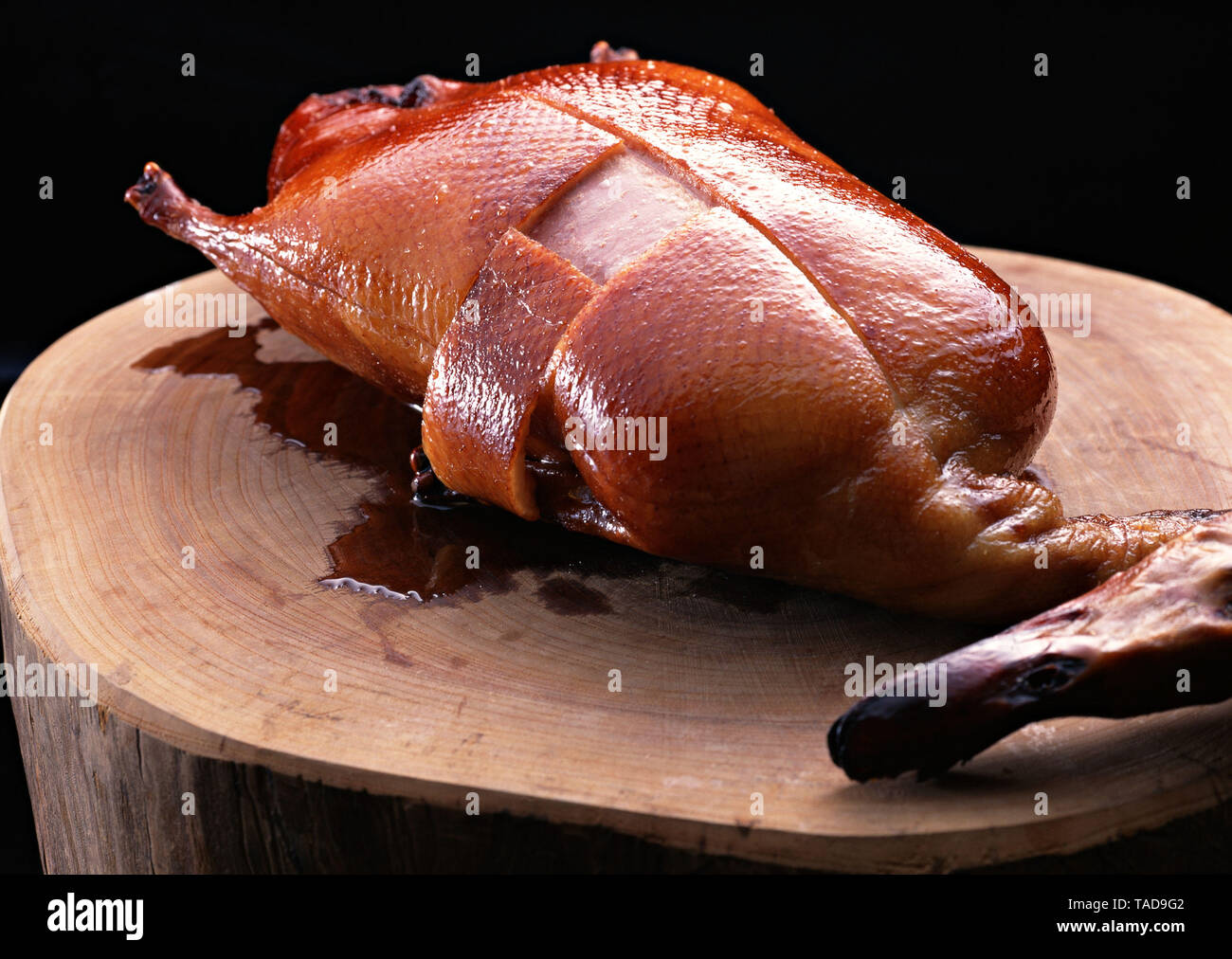 Lecker gebratene Ente typische asiatische Lebensmittel Stockfoto