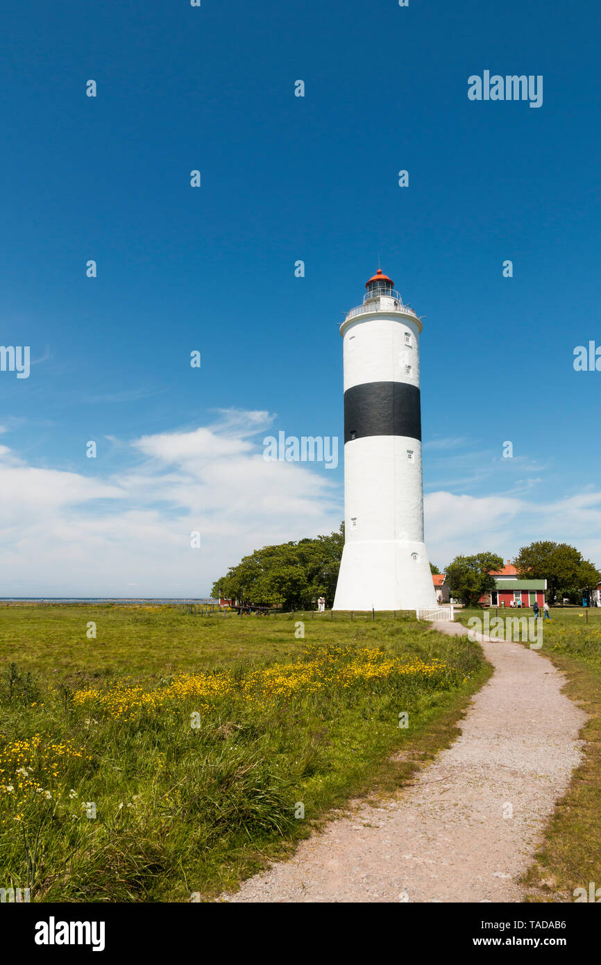 Schweden, Oeland, Gärsnäs, Leuchtturm Lange Jan Stockfoto