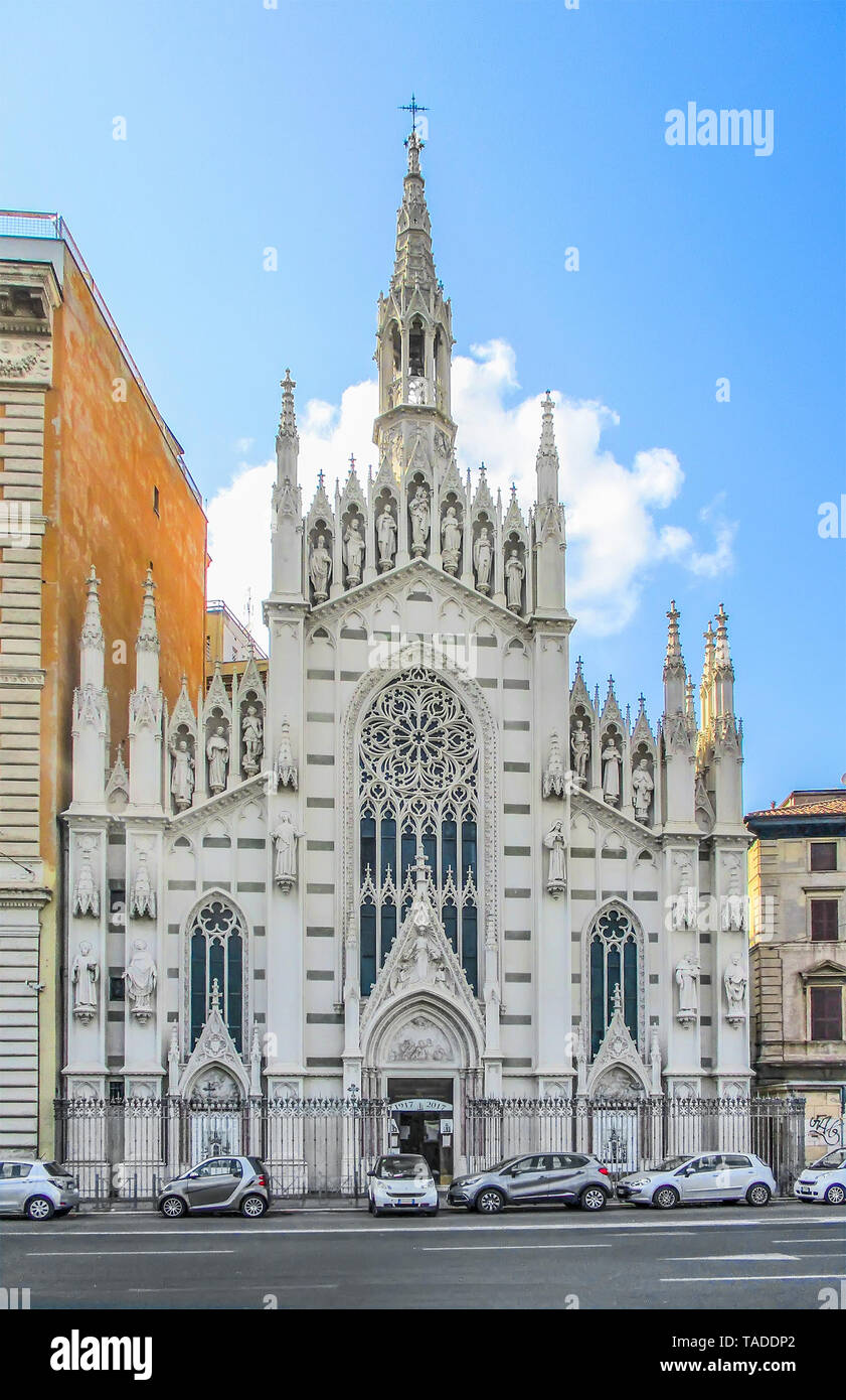 Rom, Italien, 24. Juli 2017: Kirche vom Heiligen Herzen Jesu in Prati (auch als Chiesa del Sacro Cuore del Suffragio), Rom, Italien bekannt. Es ist die Stockfoto