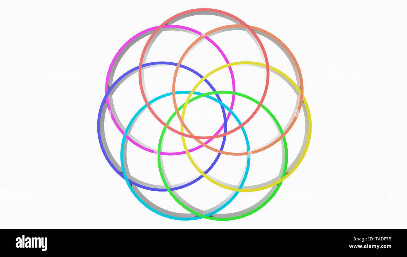 Hintergrund von mehrfarbigen Streifen. Abstrakte rainbow Abbildung. 3D-Rendering Stockfoto