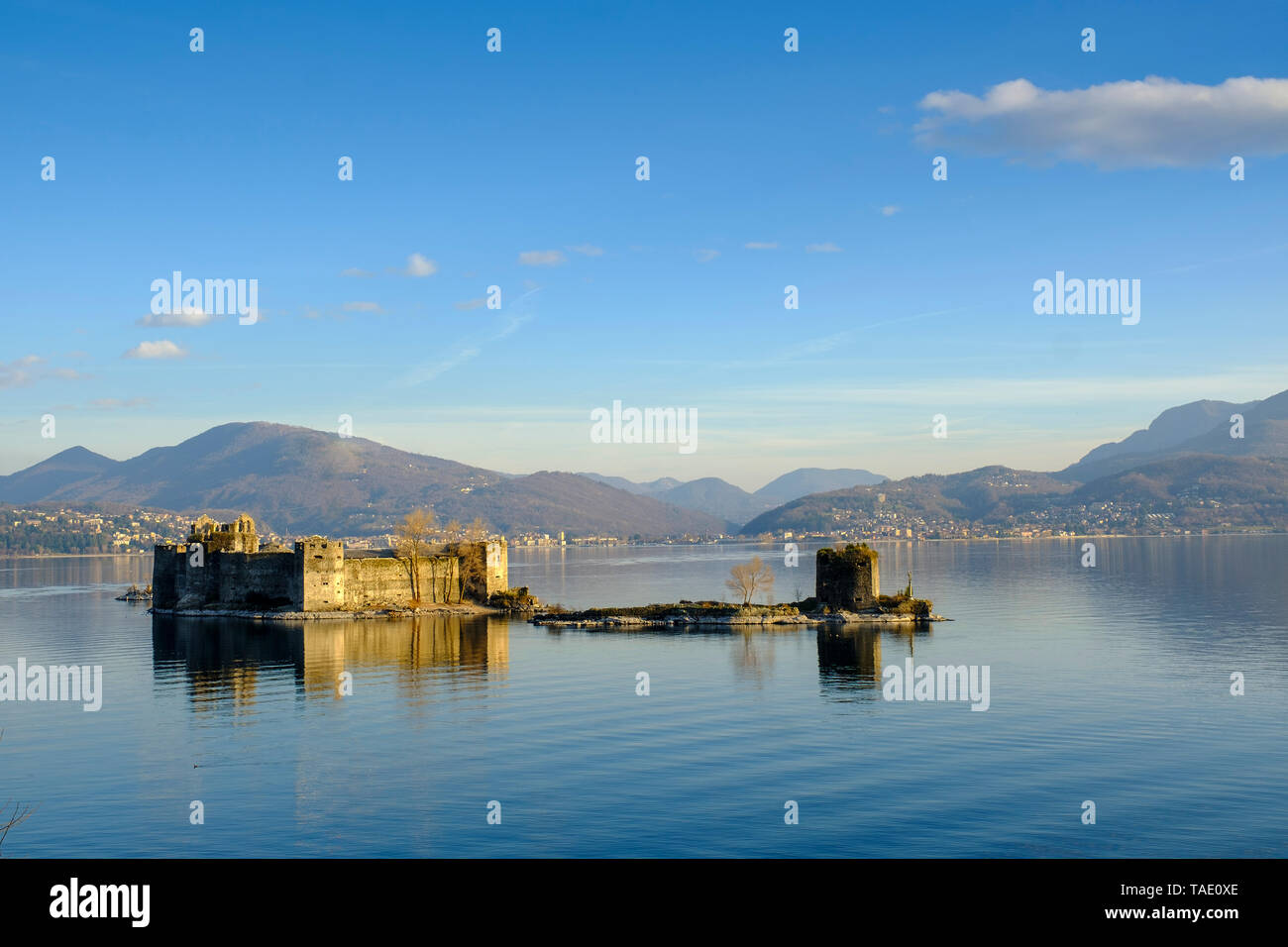 Italien, Piemont, Lago Maggiore, Castelli di Cannero Stockfoto