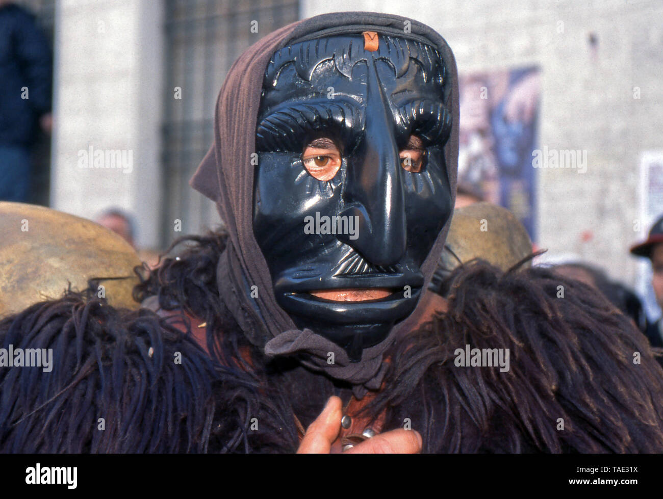 Der sardischen Karneval Maske (von Fujichrome Astia gescannt) Stockfoto