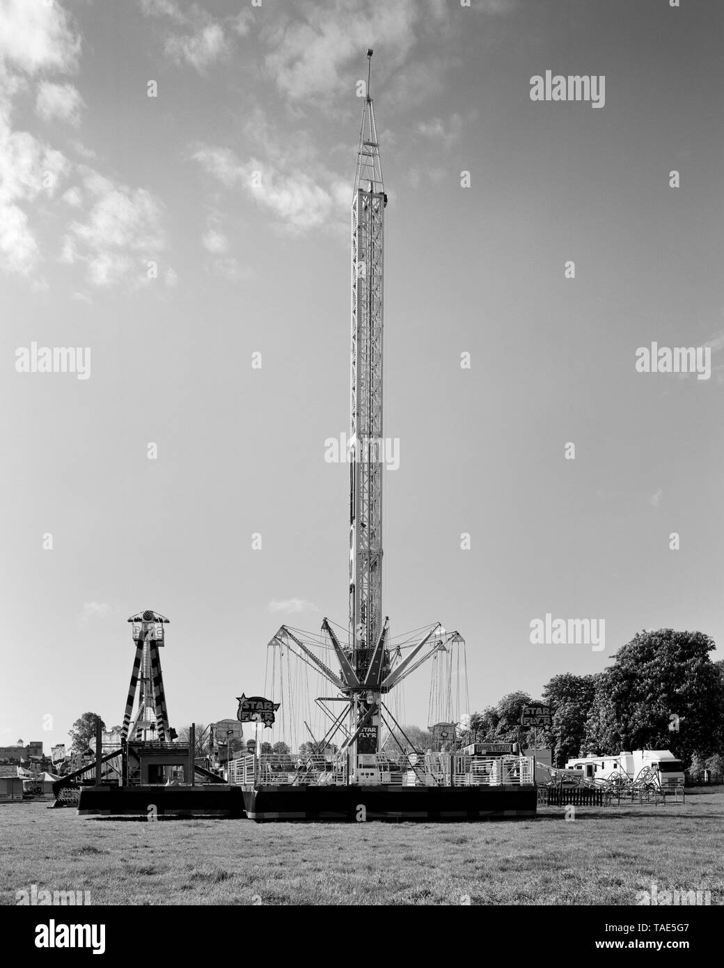 Mai Messe auf Midsummer Common Cambridge England Stockfoto