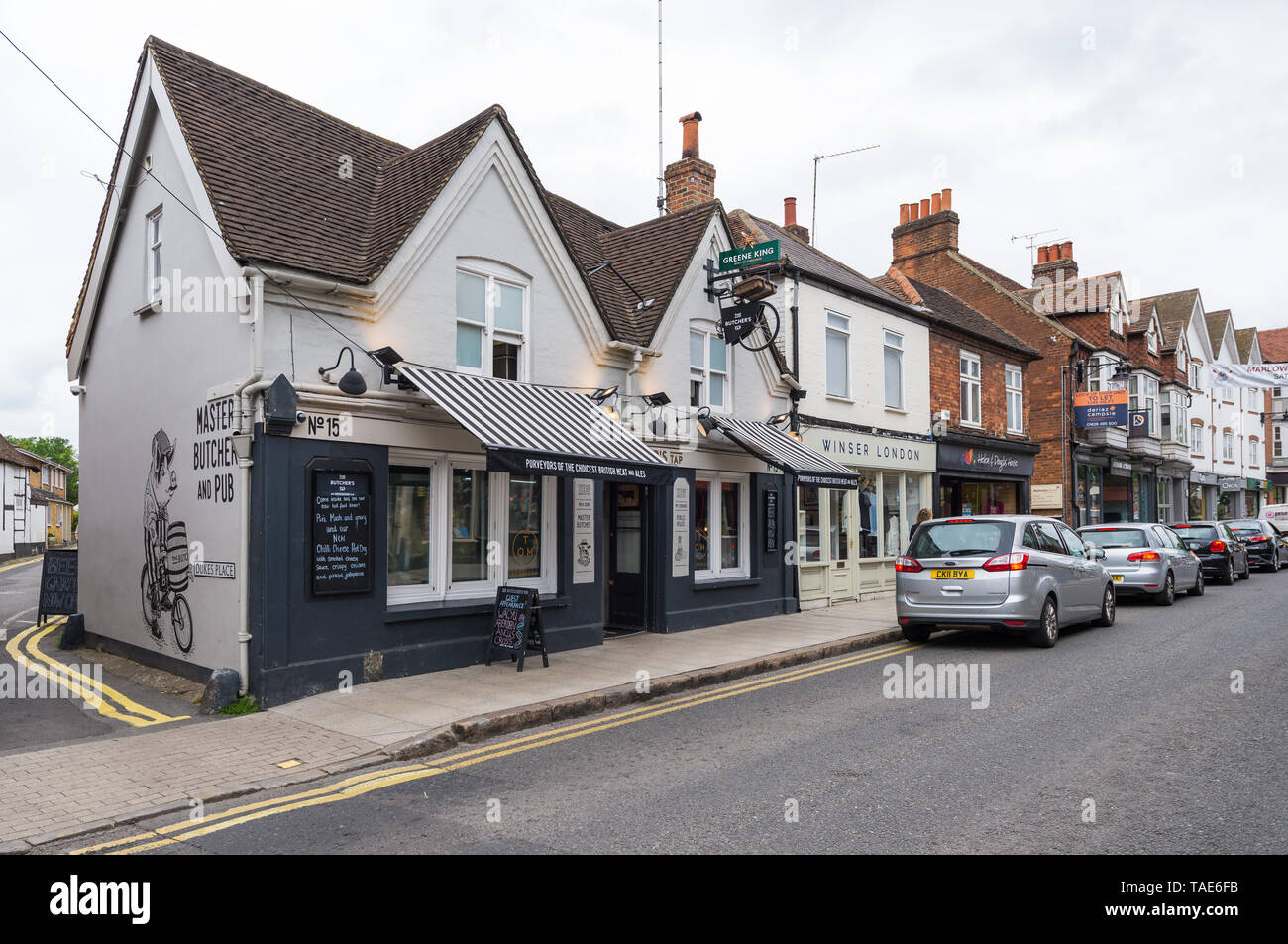 Die Metzger Tippen Pub und Restaurant, Marlow, Buckinghamshire Stockfoto