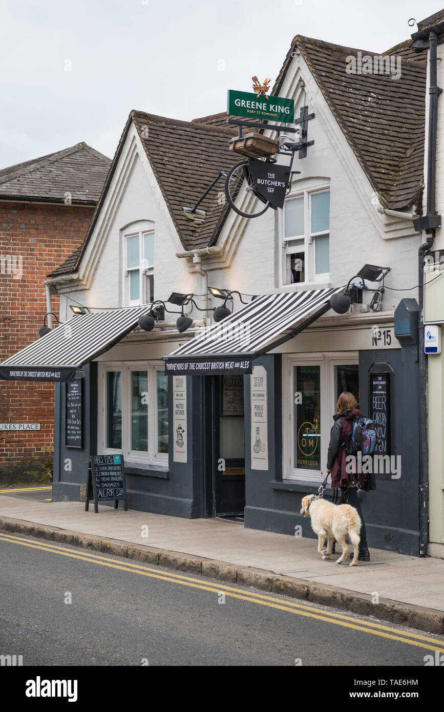 Die Metzger Tippen Pub und Restaurant, Marlow, Buckinghamshire Stockfoto