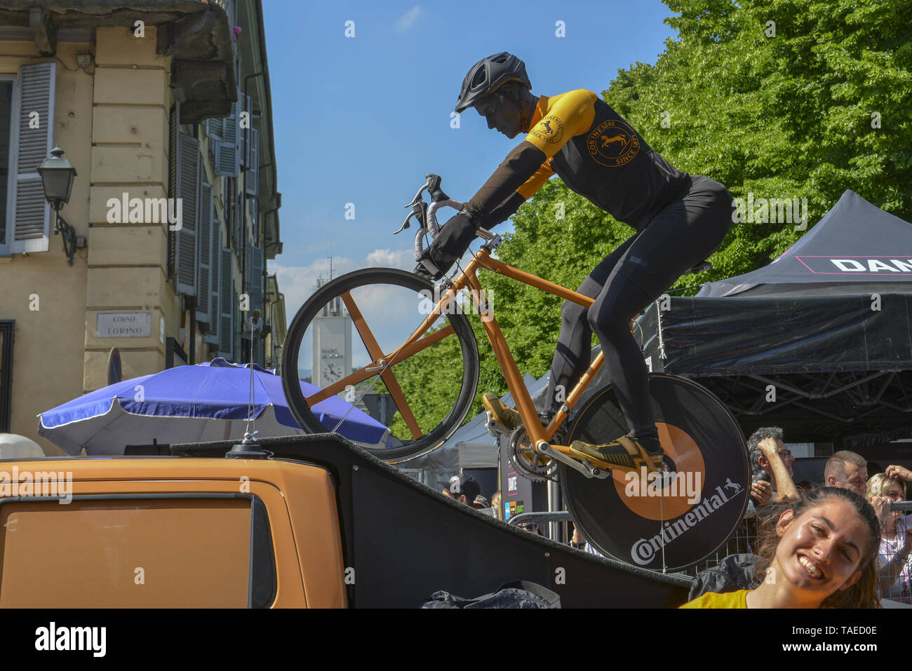 Giro d'Italia 2019, Stufe 12, Cuneo-Pinerolo, Pinerolo, Italien, 23. Mai 2019 (Foto von Antonio Polia/Pacific Press) Stockfoto