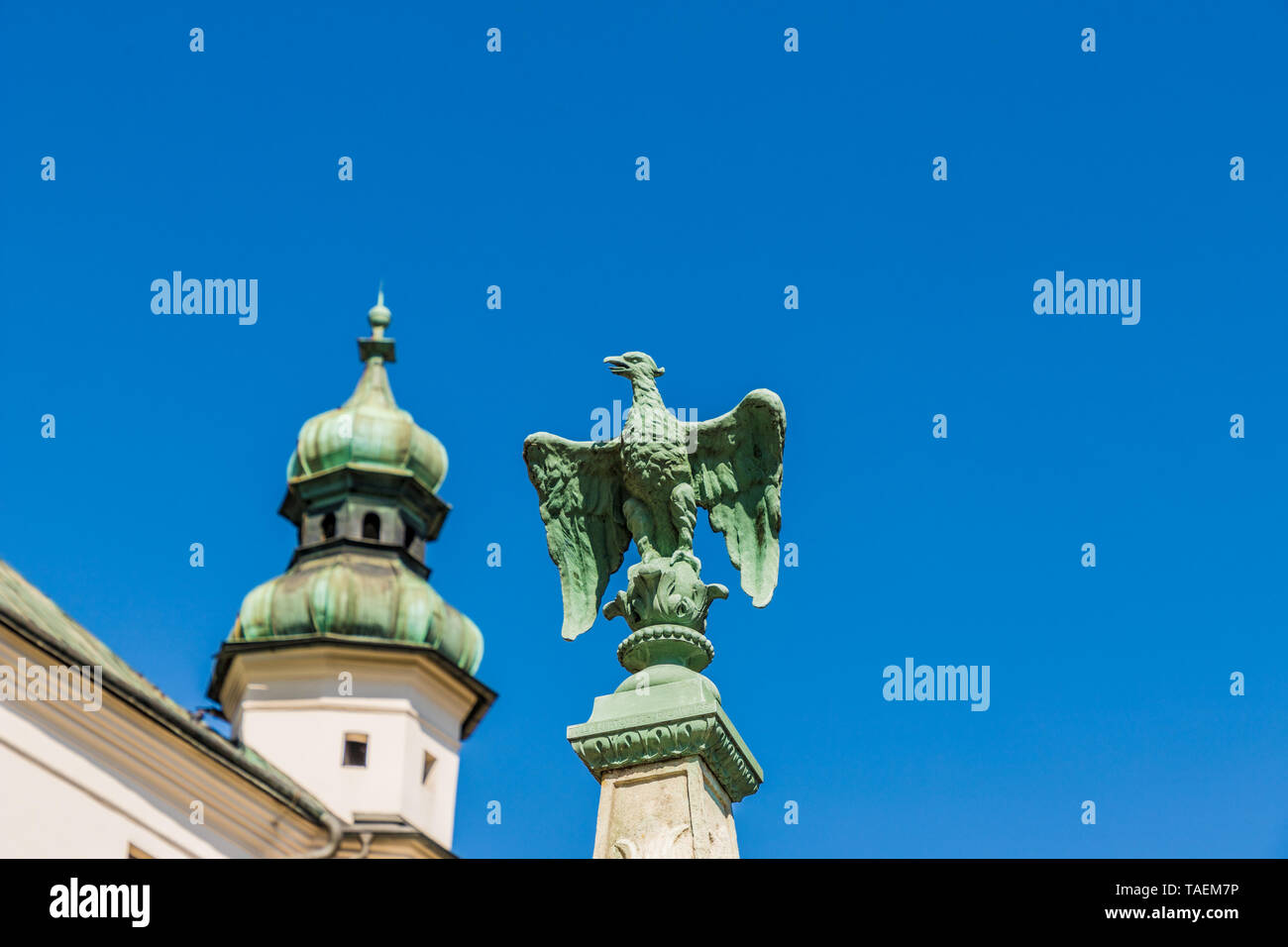 Ein Blick auf die Skalka und der Paulinischen Klosters Krakau Stockfoto