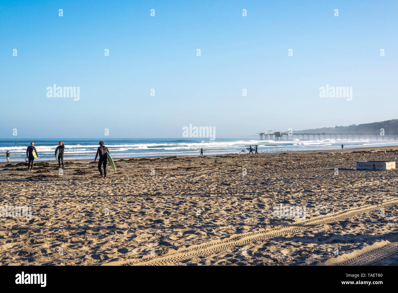 La Jolla Shores Beach auf einer vielleicht morgen. La Jolla, Kalifornien, USA. Stockfoto