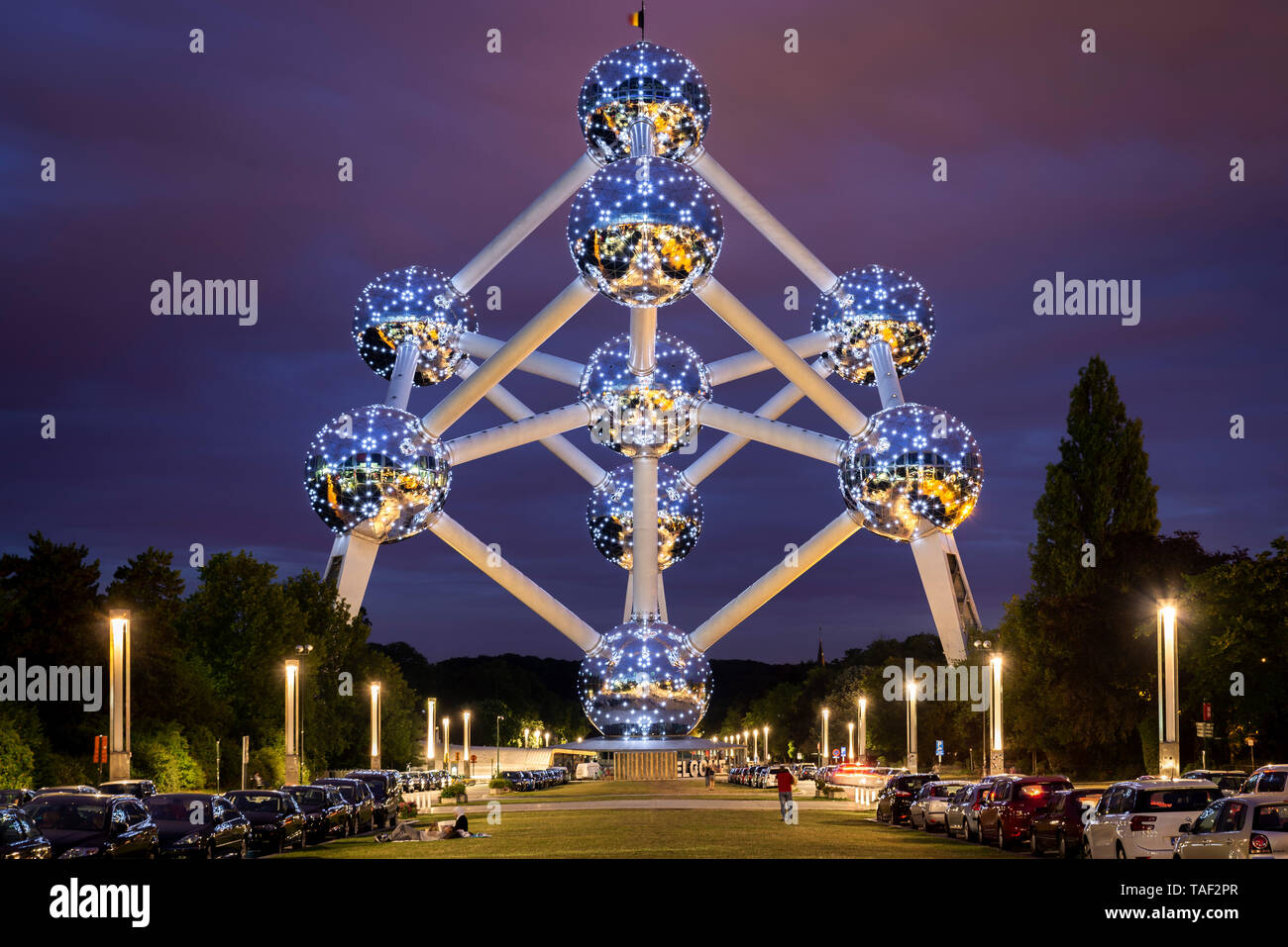 Atomium Gebäude (Brüssel, Belgien) Stockfoto