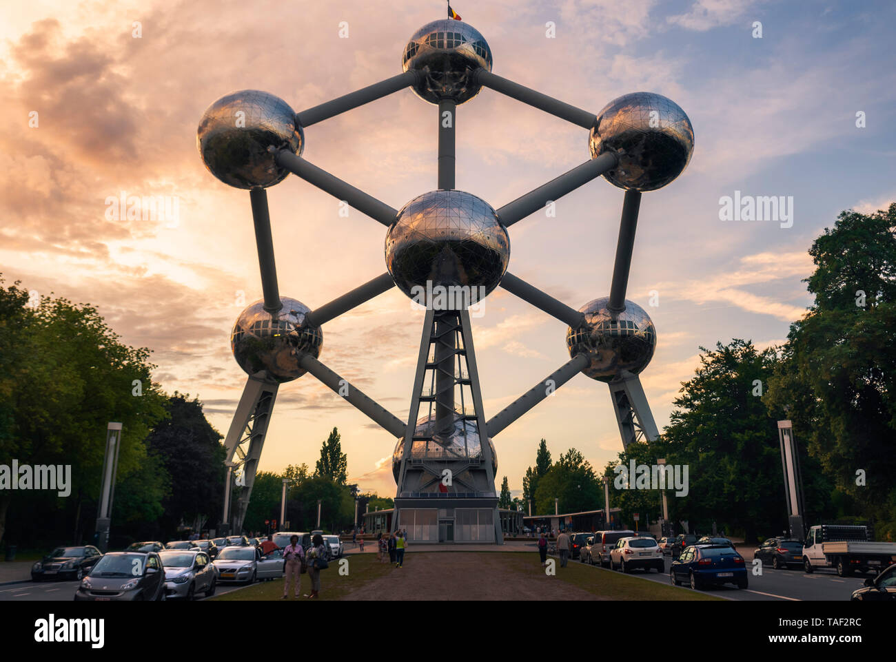 Atomium Gebäude (Brüssel, Belgien) Stockfoto