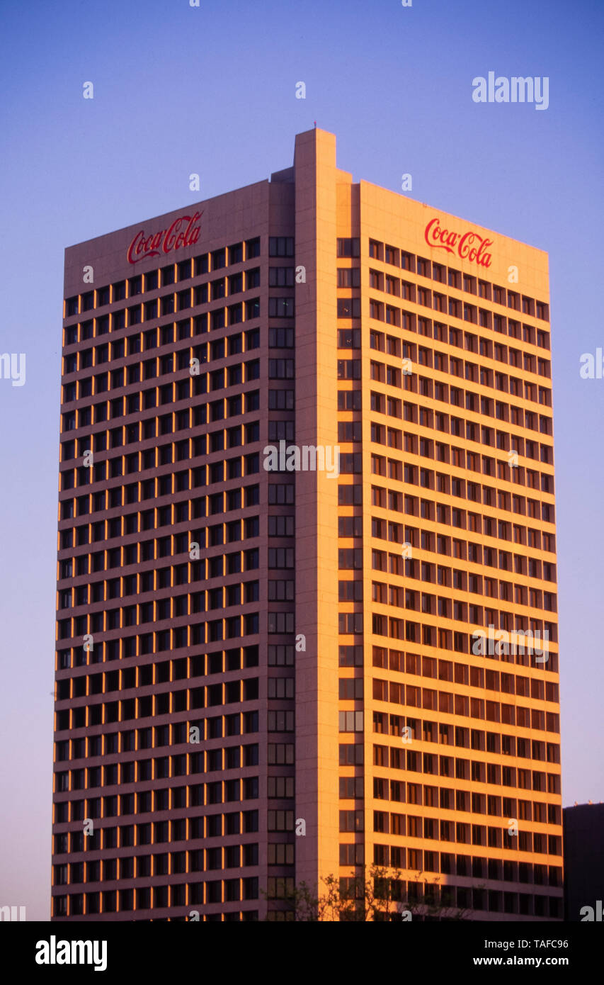 CocaCola internationalen Hauptsitz in Atlanta, Georgia. Stockfoto