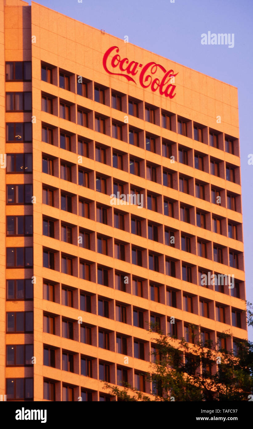 CocaCola internationalen Hauptsitz in Atlanta, Georgia. Stockfoto